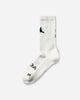 ROA Logo Biofil Socks White/Dark Green Underwear Socks YBUW087YA26 WTH0017