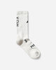 ROA Logo Biofil Socks White/Dark Green Underwear Socks YBUW087YA26 WTH0017