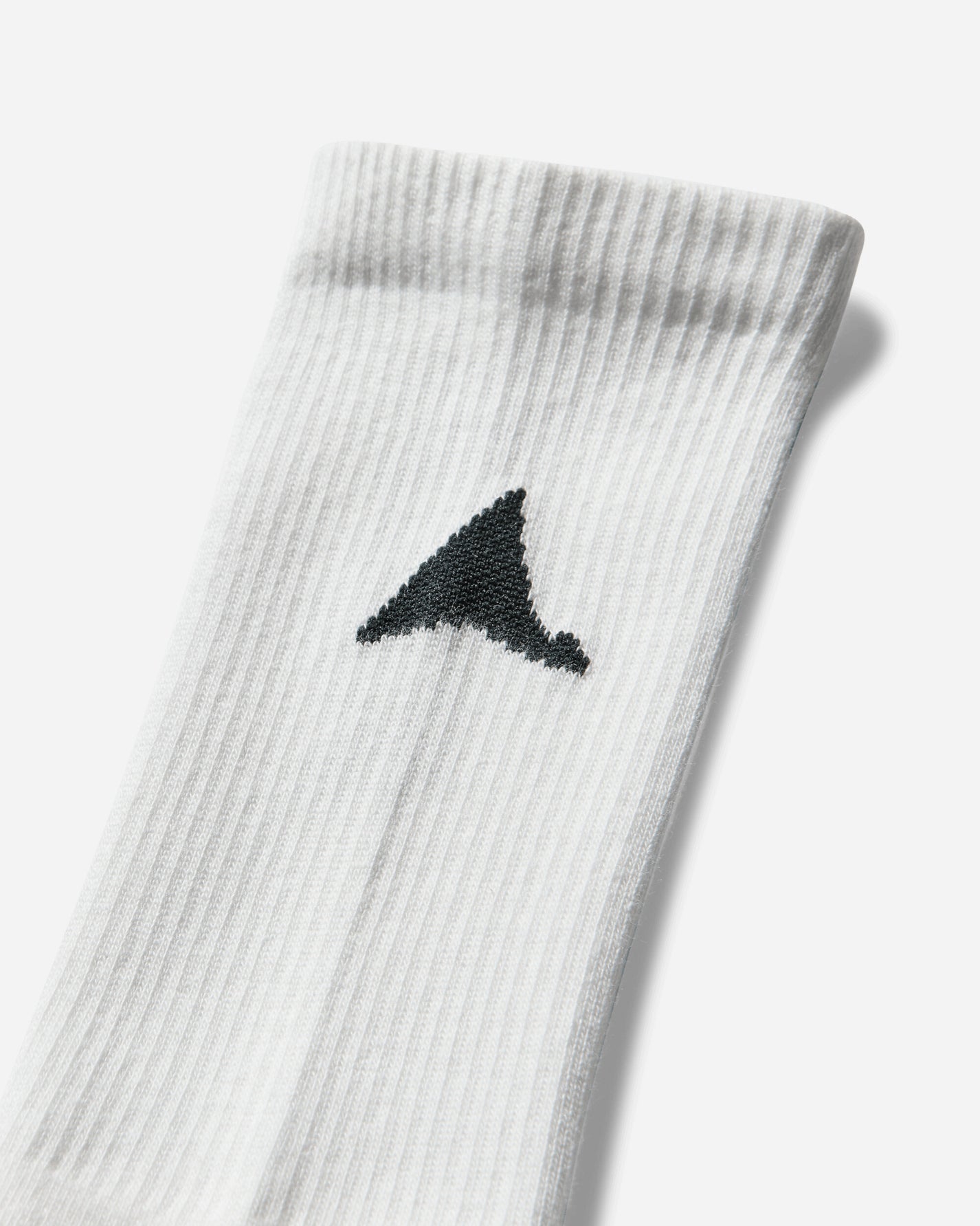 ROA Logo Biofil Socks White/Dark Green Underwear Socks YBUW087YA26 WTH0017