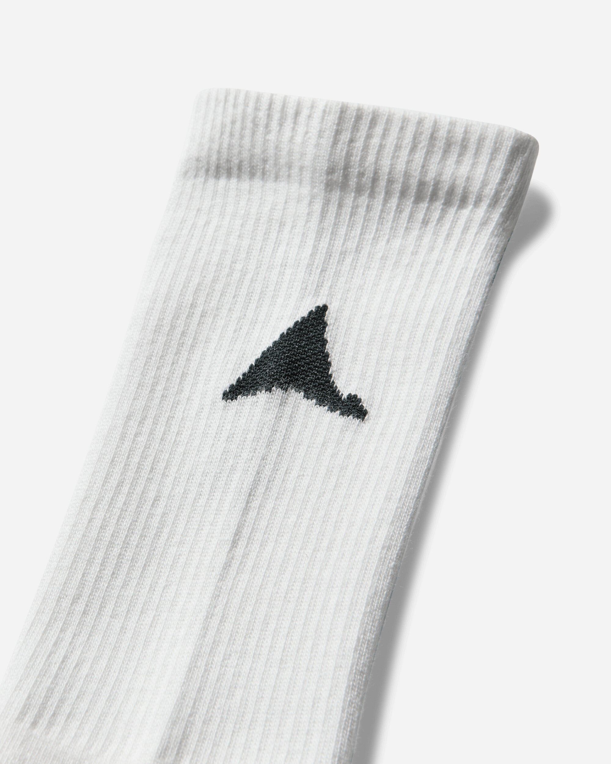 ROA Logo Biofil Socks White/Dark Green Underwear Socks YBUW087YA26 WTH0017