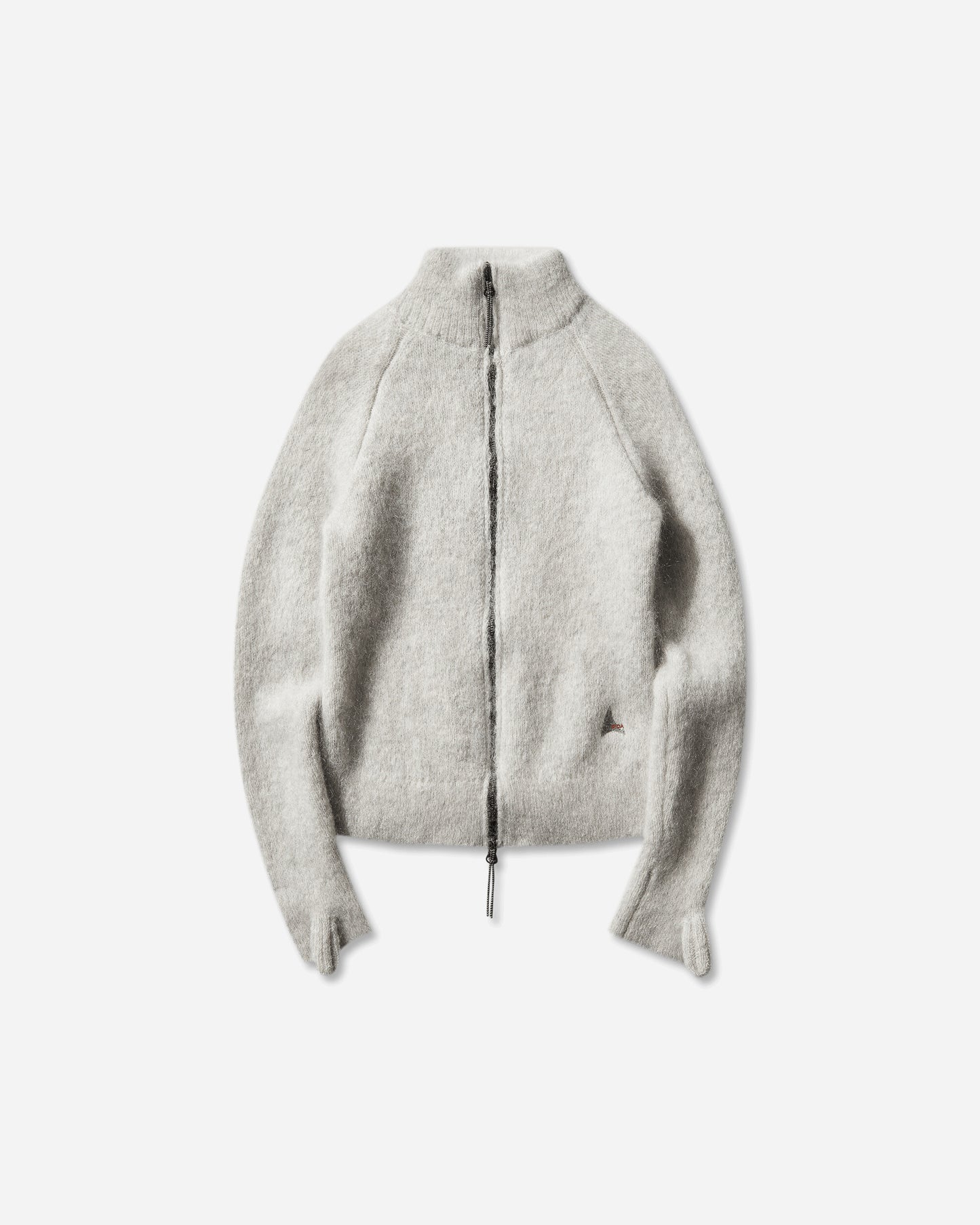 ROA Tasna Mohair Zip Up Sweater Dirty White Knitwears Sweaters YBWW070YA15 WTH0013