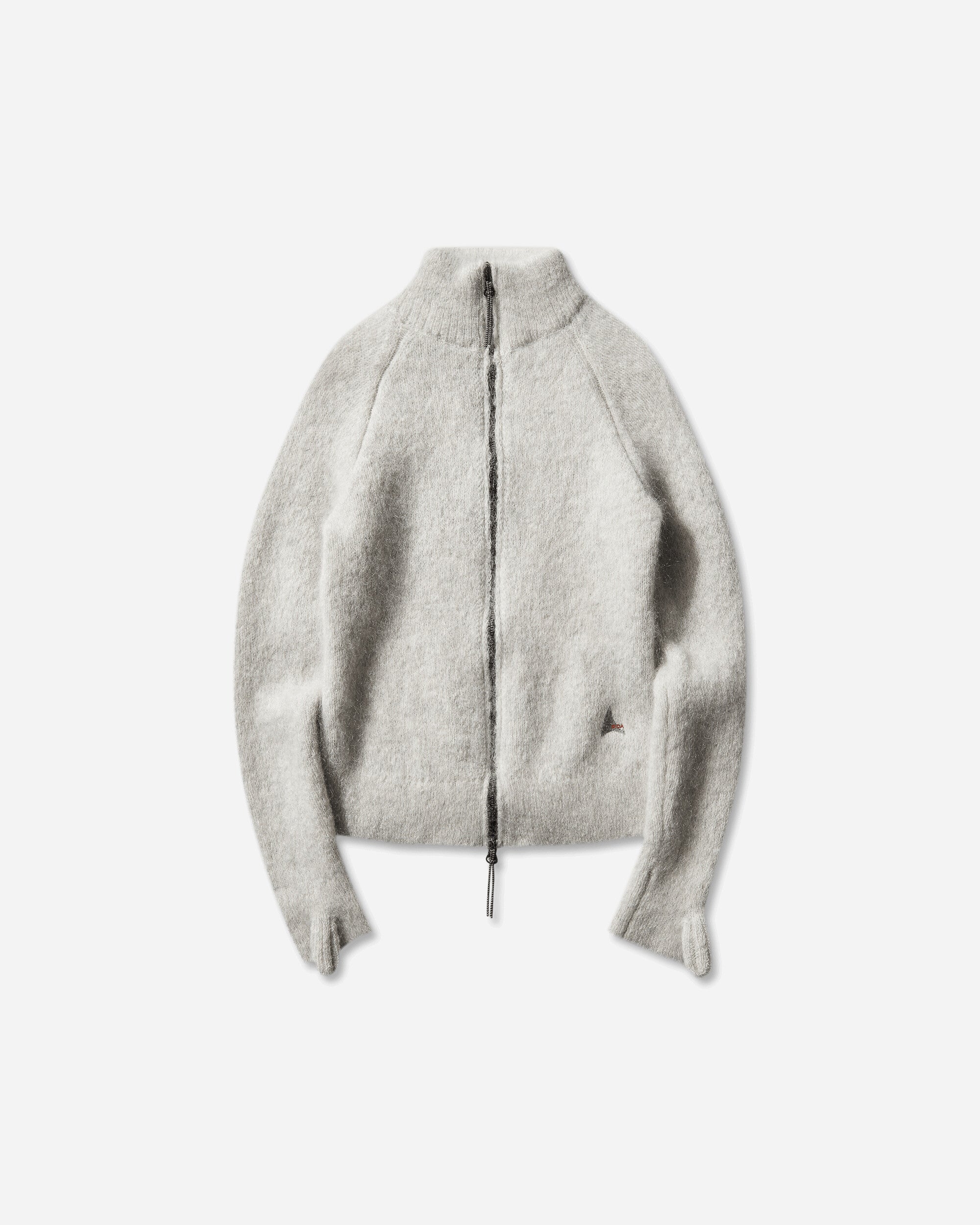 ROA Tasna Mohair Zip Up Sweater Dirty White Knitwears Sweaters YBWW070YA15 WTH0013