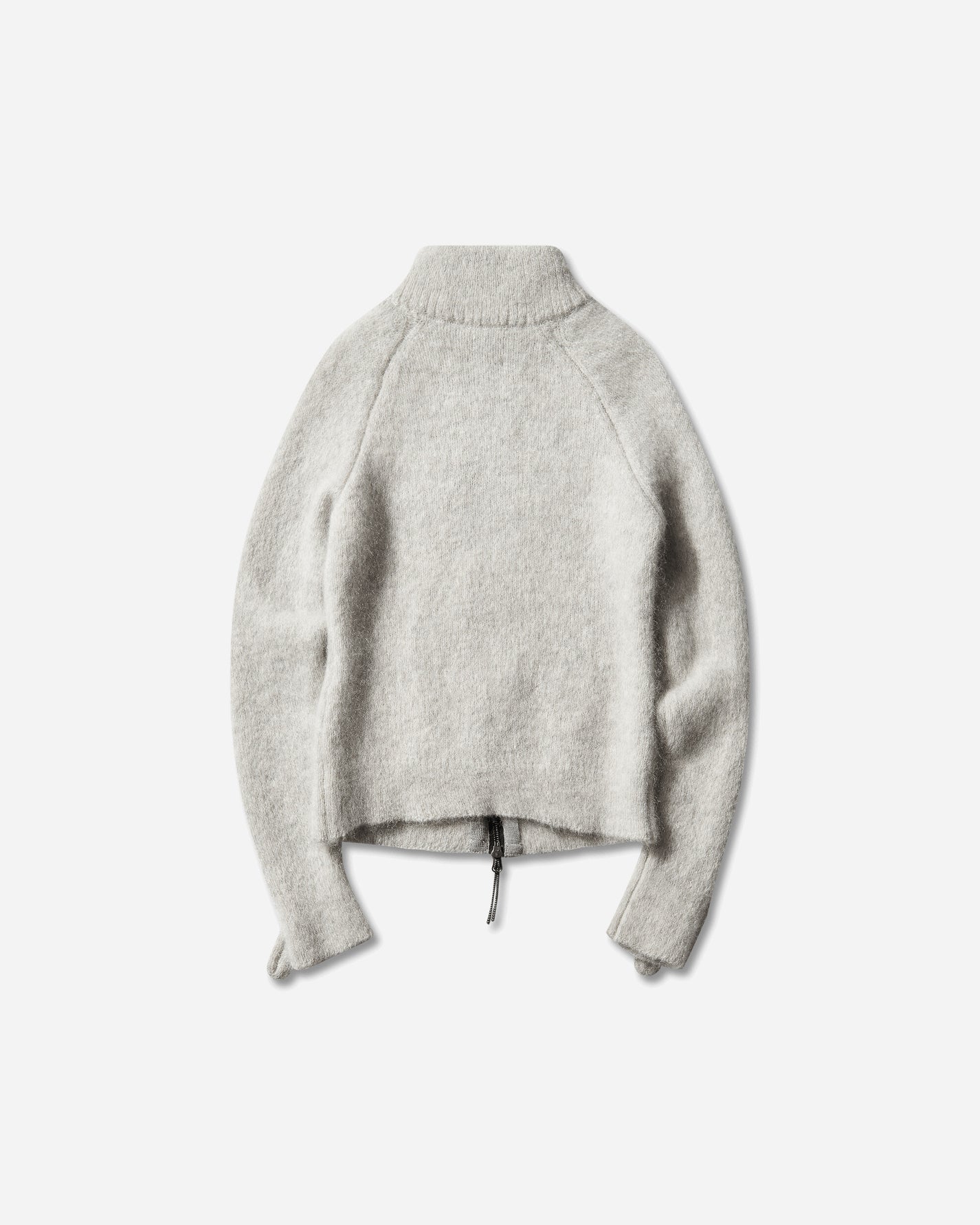 ROA Tasna Mohair Zip Up Sweater Dirty White Knitwears Sweaters YBWW070YA15 WTH0013