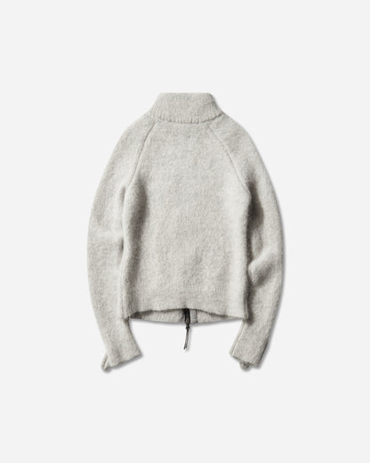 ROA Tasna Mohair Zip Up Sweater Dirty White Knitwears Sweaters YBWW070YA15 WTH0013