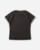 ROA Guniy Ribbed Baby Tee Washed Black T-Shirts Top YBWW017JY06 BLK0020
