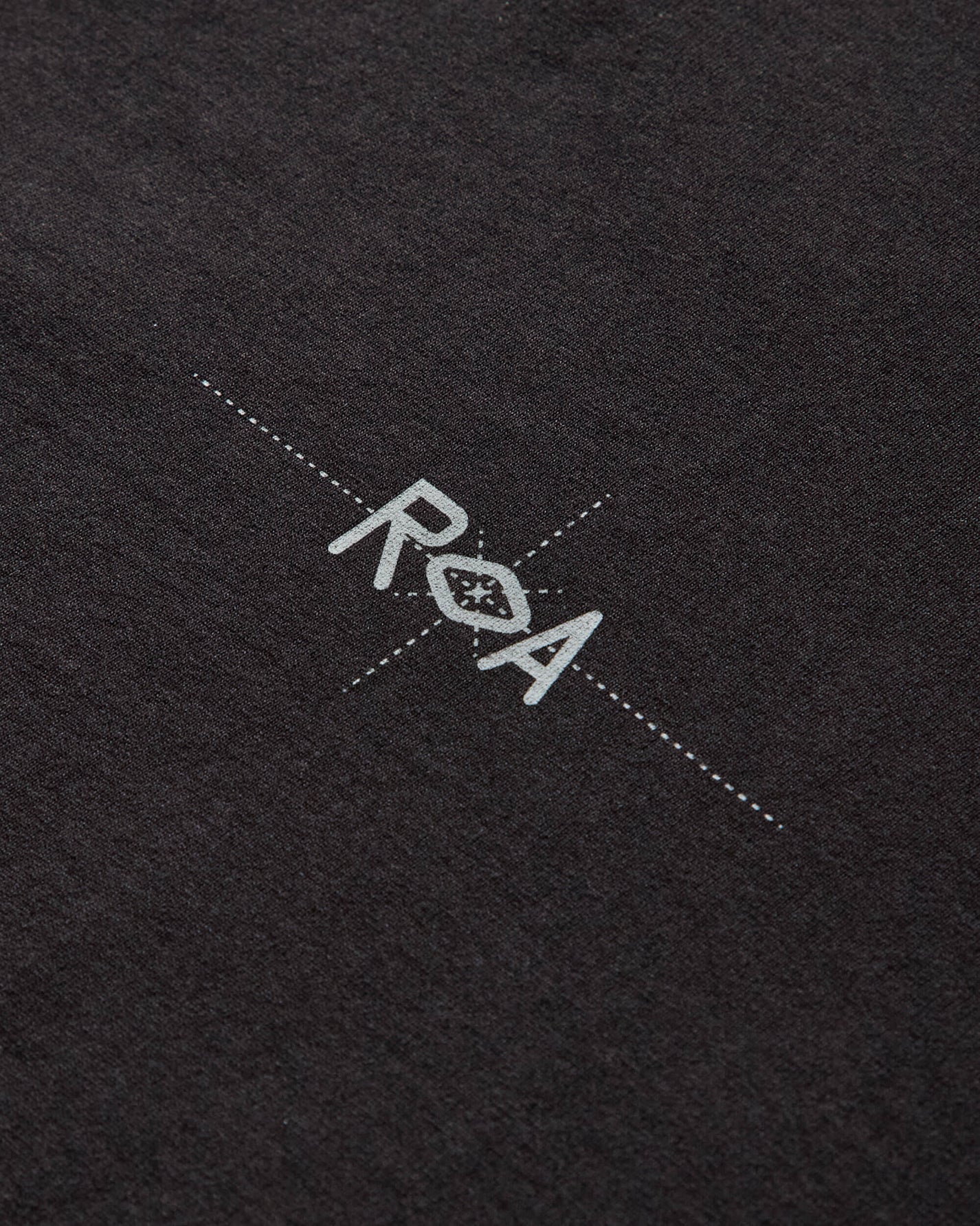 ROA Info Stitch Organic T Shirt Black T-Shirts Top RBMW0545JY58 BLK0001