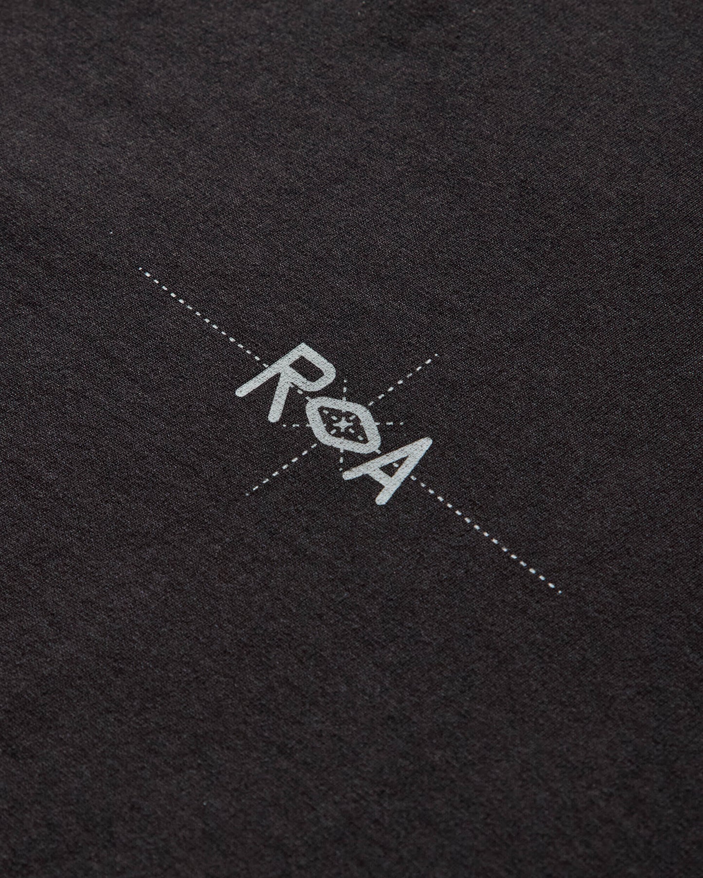 ROA Info Stitch Organic T Shirt Black T-Shirts Top RBMW0545JY58 BLK0001