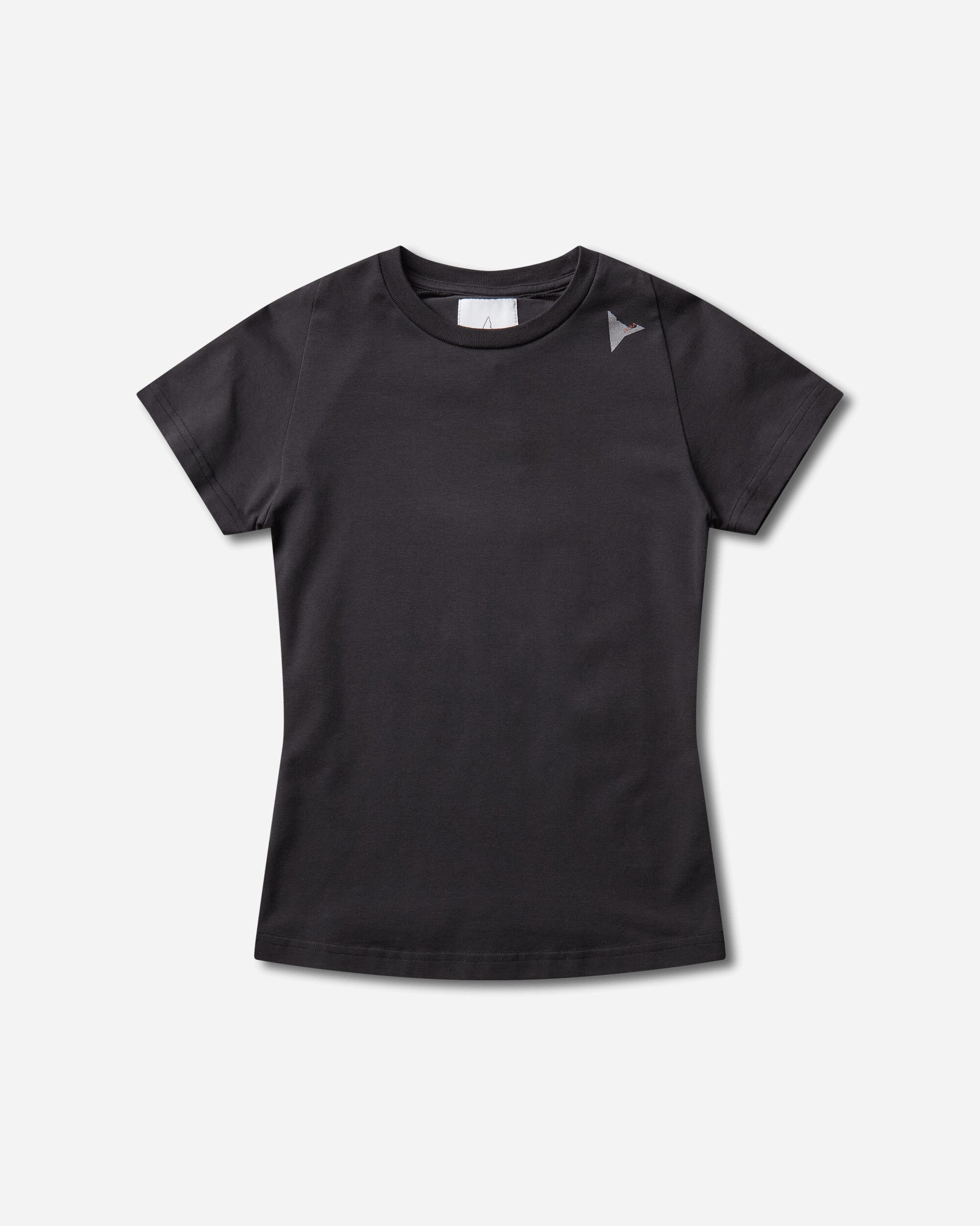 ROA Logo Baby Tee Washed Black T-Shirts Top YBWW087JY31 BLK0020