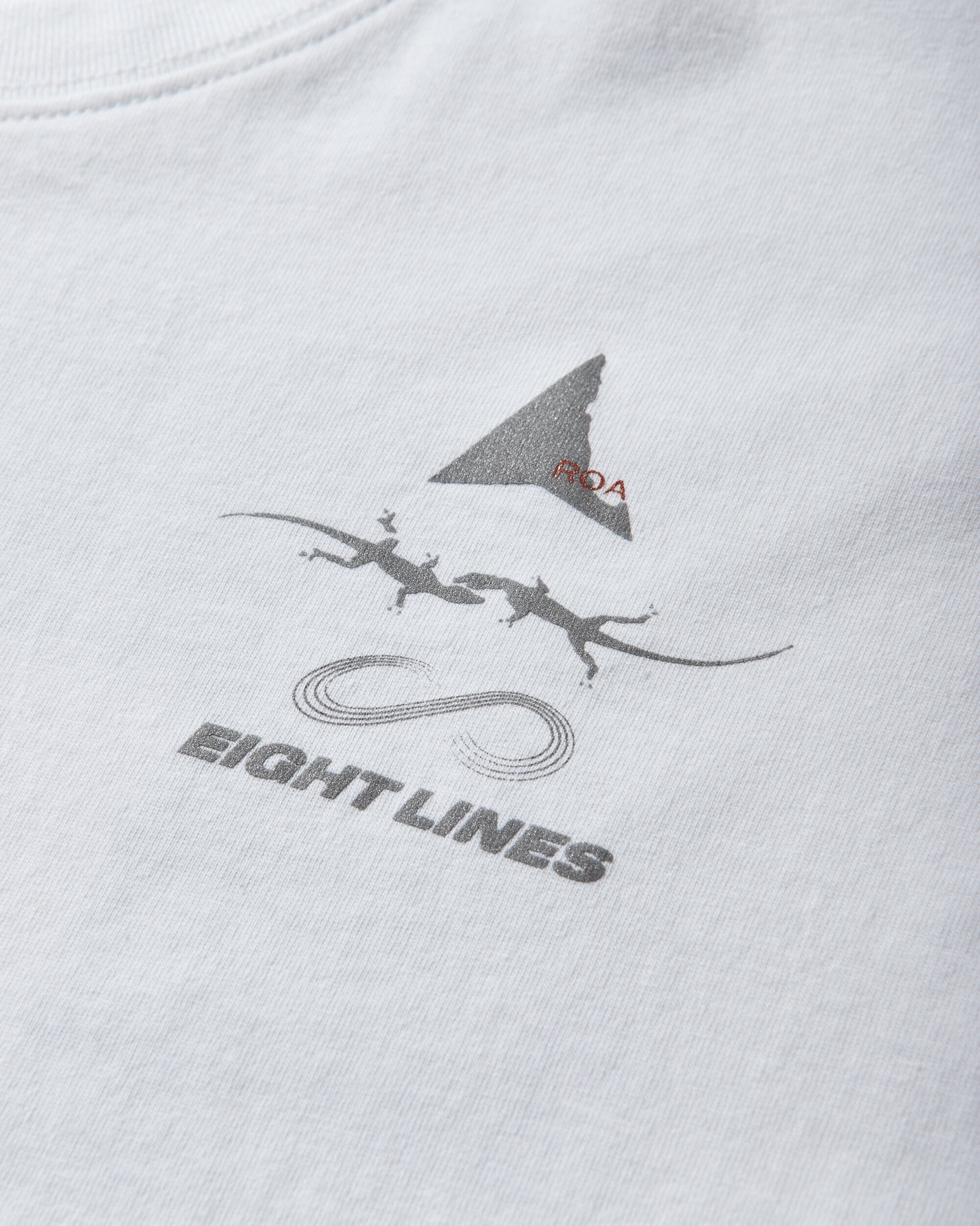 ROA Roa X Eightlines T-Shirt White T-Shirts Top YBMW0238JY30 WTH0001
