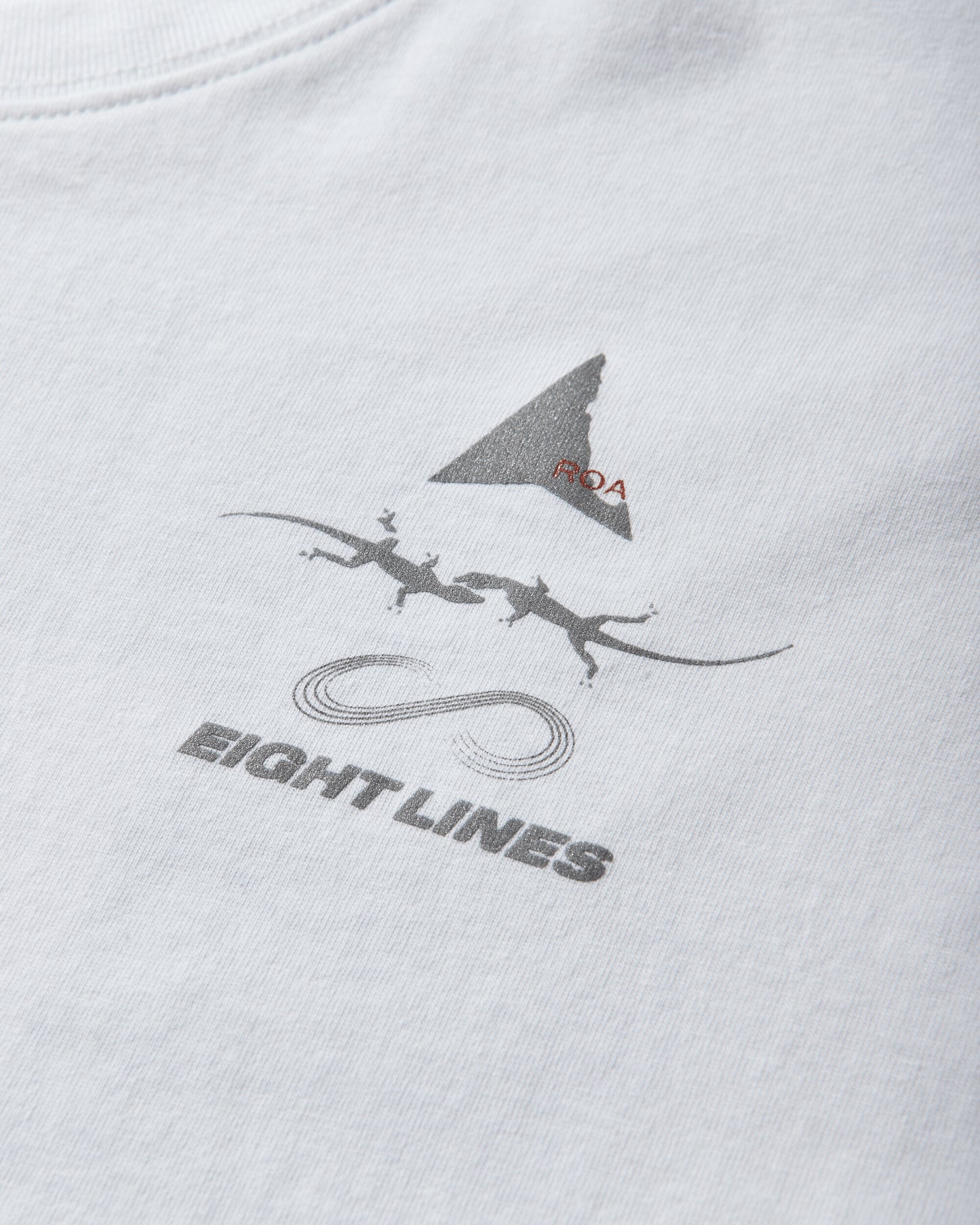 ROA Roa X Eightlines T-Shirt White T-Shirts Top YBMW0238JY30 WTH0001