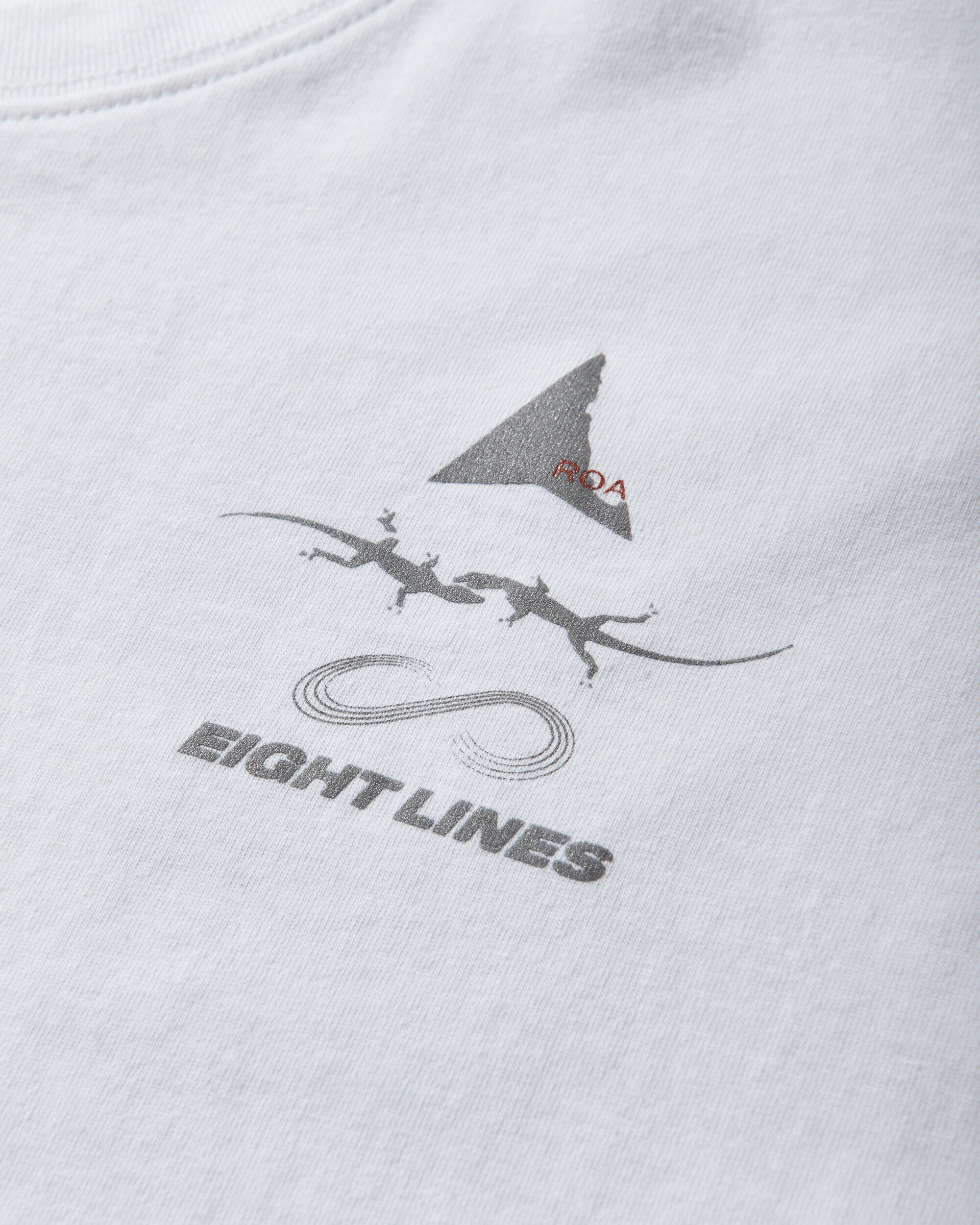 ROA Roa X Eightlines T-Shirt White T-Shirts Top YBMW0238JY30 WTH0001