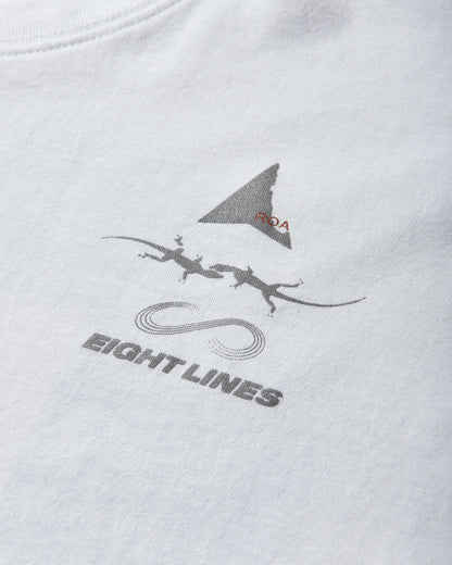 ROA Roa X Eightlines T-Shirt White T-Shirts Top YBMW0238JY30 WTH0001