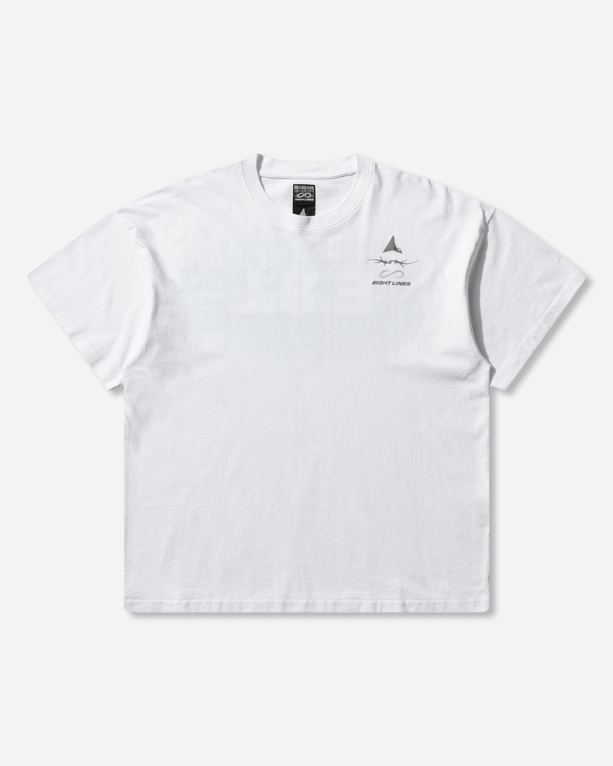 ROA Roa X Eightlines T-Shirt White T-Shirts Top YBMW0238JY30 WTH0001