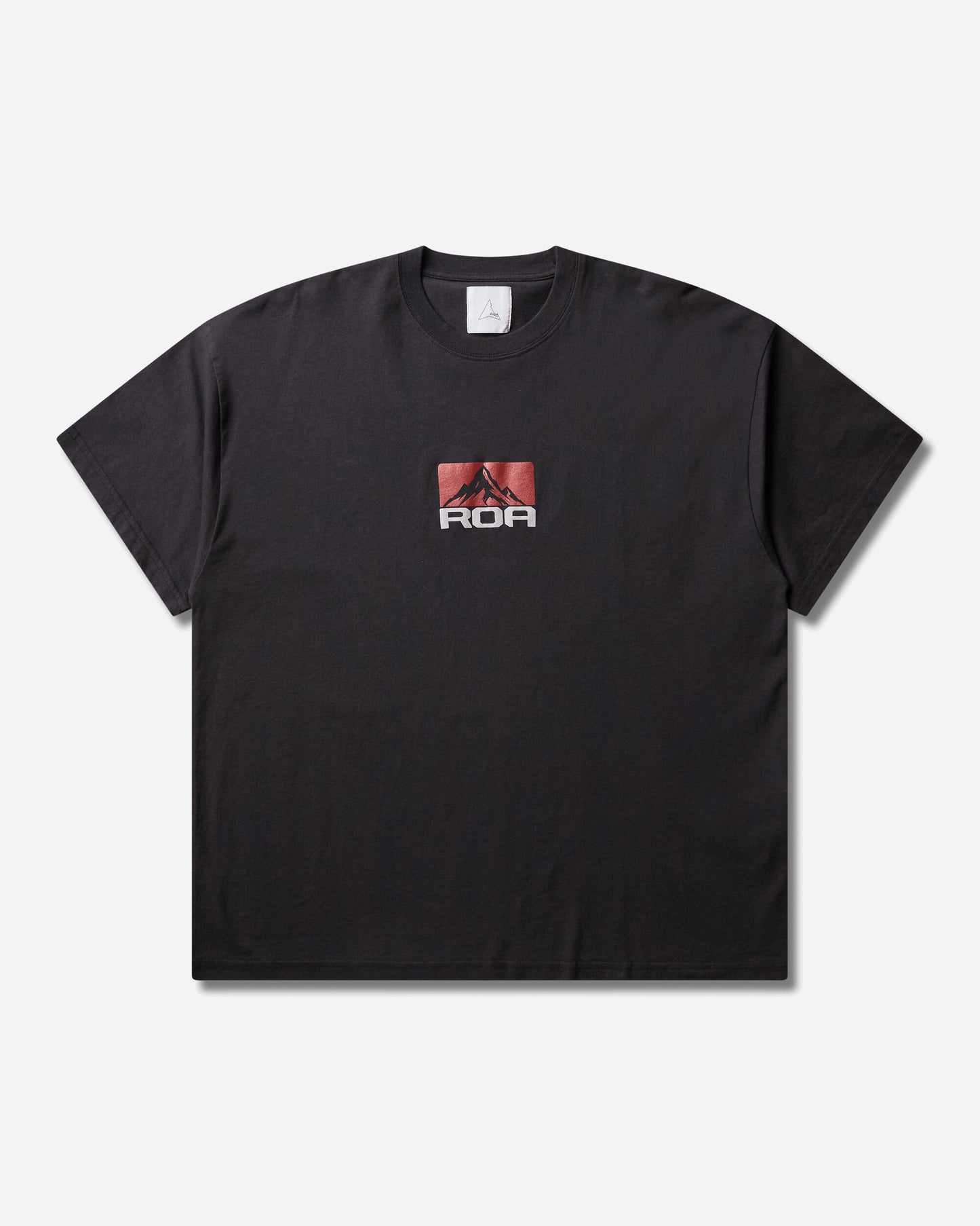 ROA Signal Mountain T-Shirt Washed Black T-Shirts Top YBUW053FA27 BLK0020