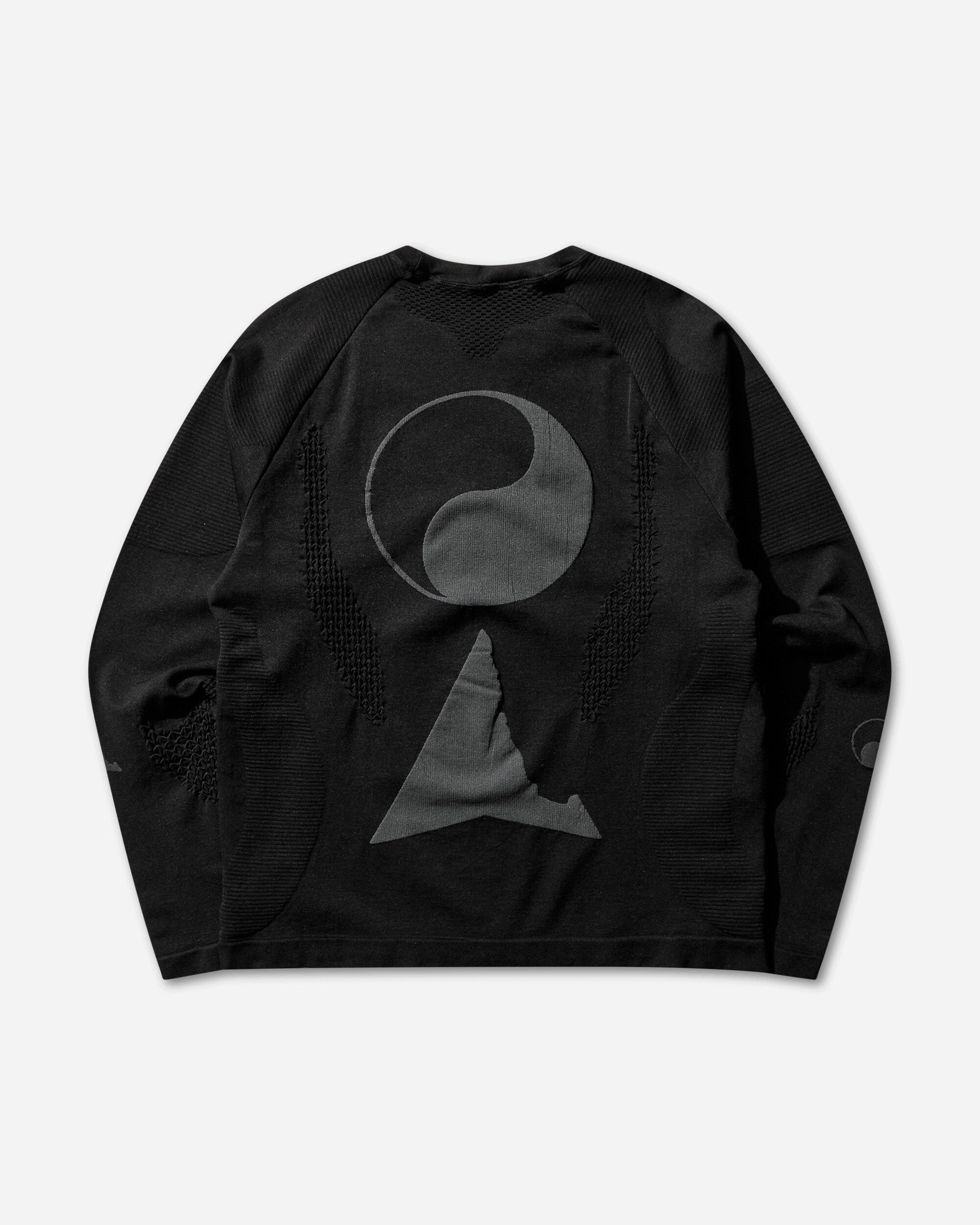 ROA Aune Seamless Knit Long Sleeve Carbon Sweatshirts Track Tops YBMW089YA07 BLK0001