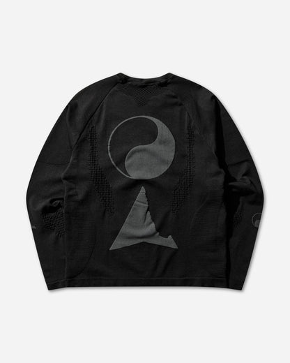 ROA Aune Seamless Knit Long Sleeve Carbon Sweatshirts Track Tops YBMW089YA07 BLK0001