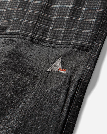 ROA Aair Floweave Printed Check Elasticated Waistband Pants Anthracite Pants Trousers YBMW023FA21 ANT0001