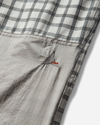 ROA Aair Floweave Printed Check Elasticated Waistband Pants White Pants Trousers YBMW023FA21 WTH0001