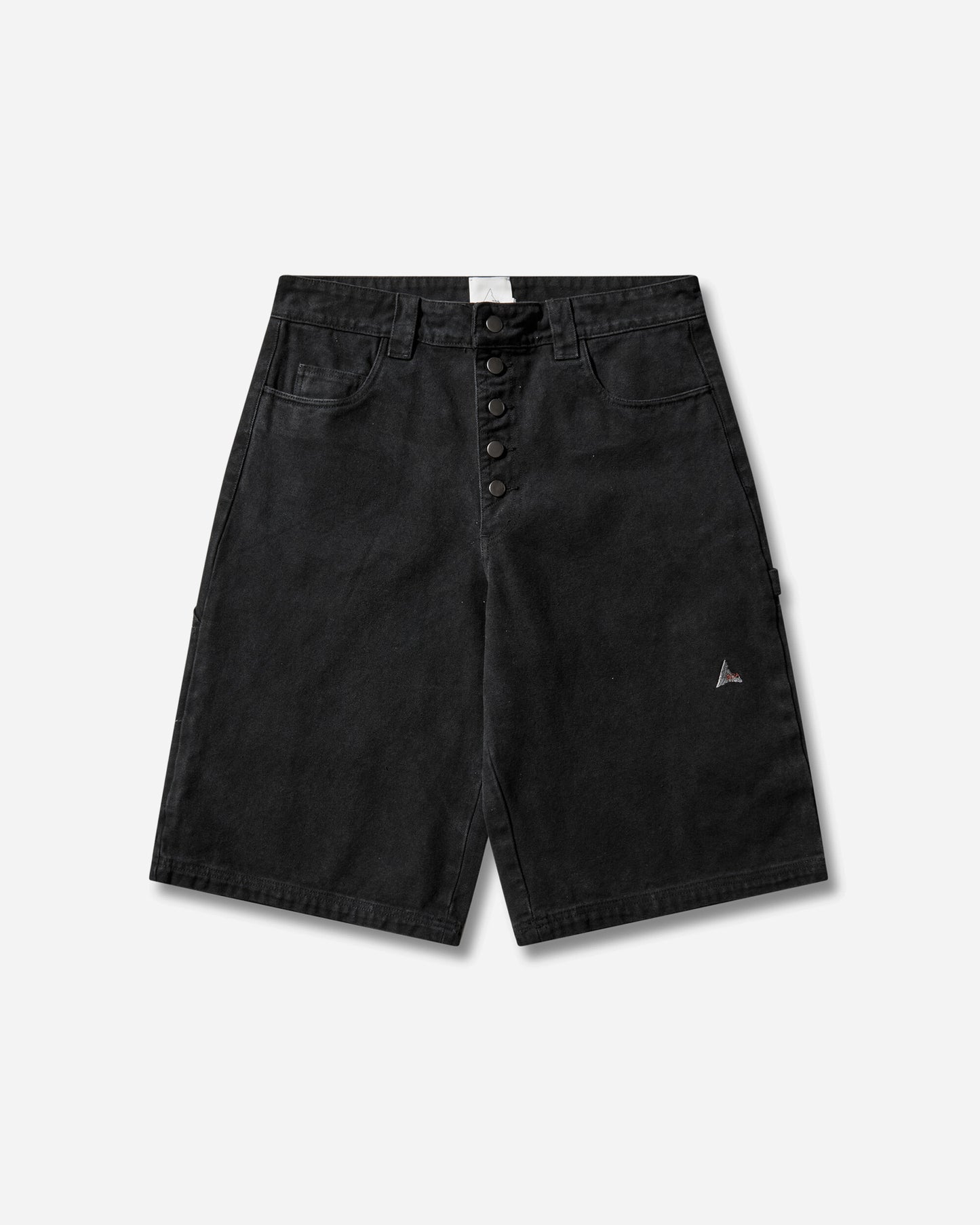 ROA Ash Canvas Shorts Washed Black Pants Trousers YBMW059FA55 BLK0020