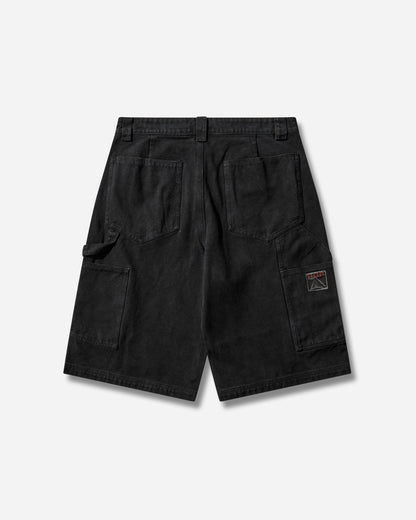 ROA Ash Canvas Shorts Washed Black Pants Trousers YBMW059FA55 BLK0020