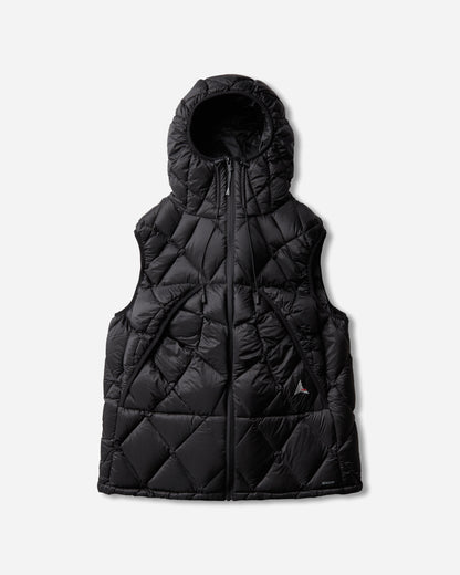 ROA Nuna 800 Fill Power Hooded Down Vest Black Coats and Jackets Vests YBUW060FA34 BLK0001