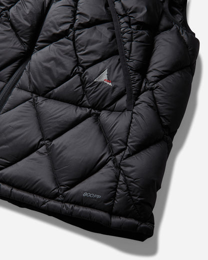 ROA Nuna 800 Fill Power Hooded Down Vest Black Coats and Jackets Vests YBUW060FA34 BLK0001