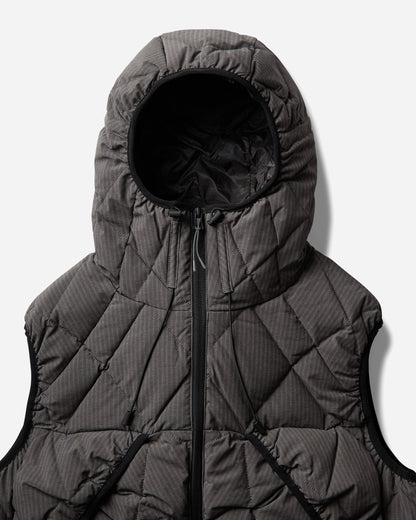 ROA Nuna 800 Fill Power Pinstriped Down Vest Graphite Coats and Jackets Vests YBUW061FA35 GRY0045
