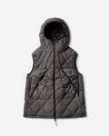 ROA Nuna 800 Fill Power Pinstriped Down Vest Graphite Coats and Jackets Vests YBUW061FA35 GRY0045