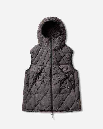 ROA Nuna 800 Fill Power Pinstriped Down Vest Graphite Coats and Jackets Vests YBUW061FA35 GRY0045
