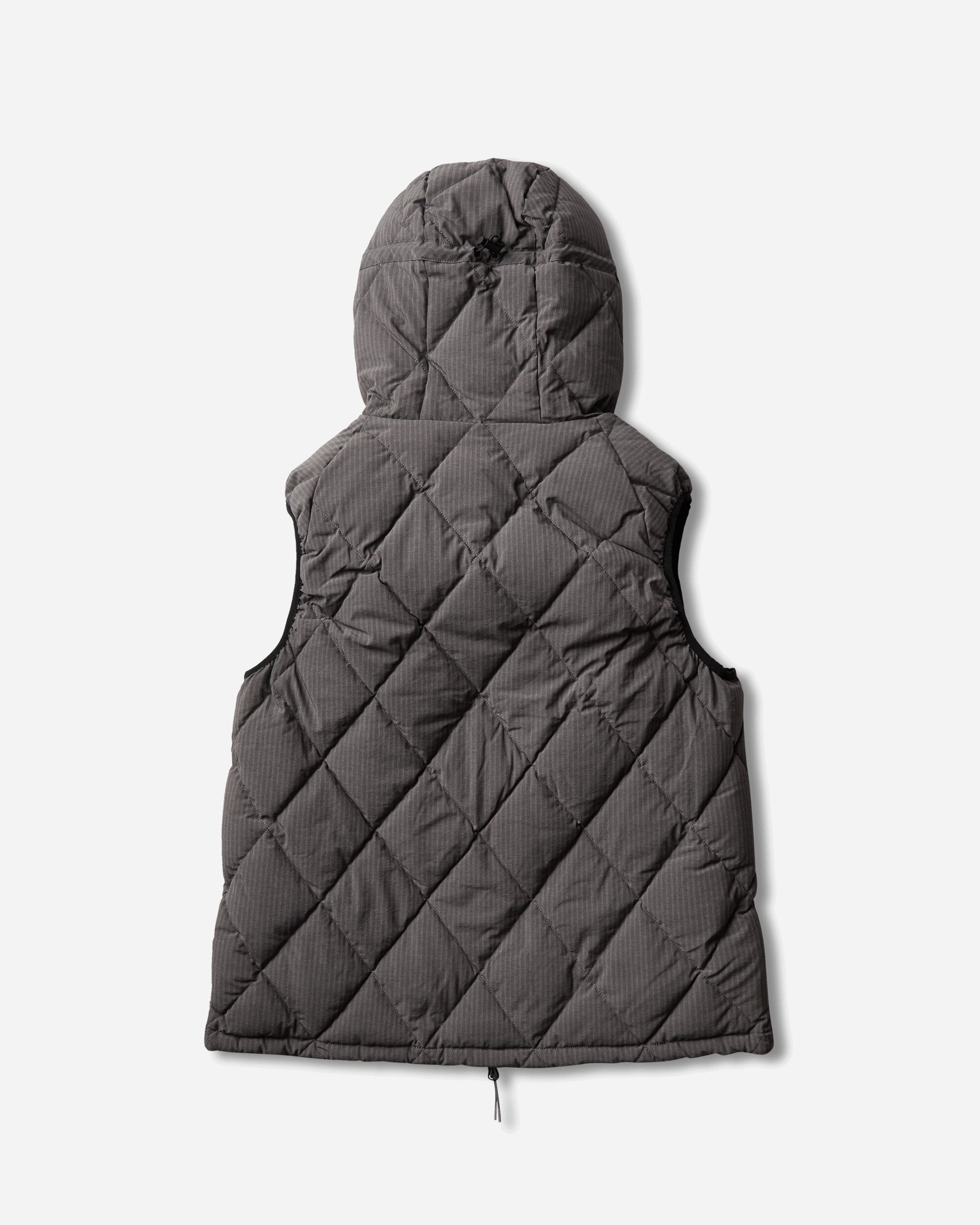 ROA Nuna 800 Fill Power Pinstriped Down Vest Graphite Coats and Jackets Vests YBUW061FA35 GRY0045