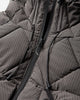 ROA Nuna 800 Fill Power Pinstriped Down Vest Graphite Coats and Jackets Vests YBUW061FA35 GRY0045