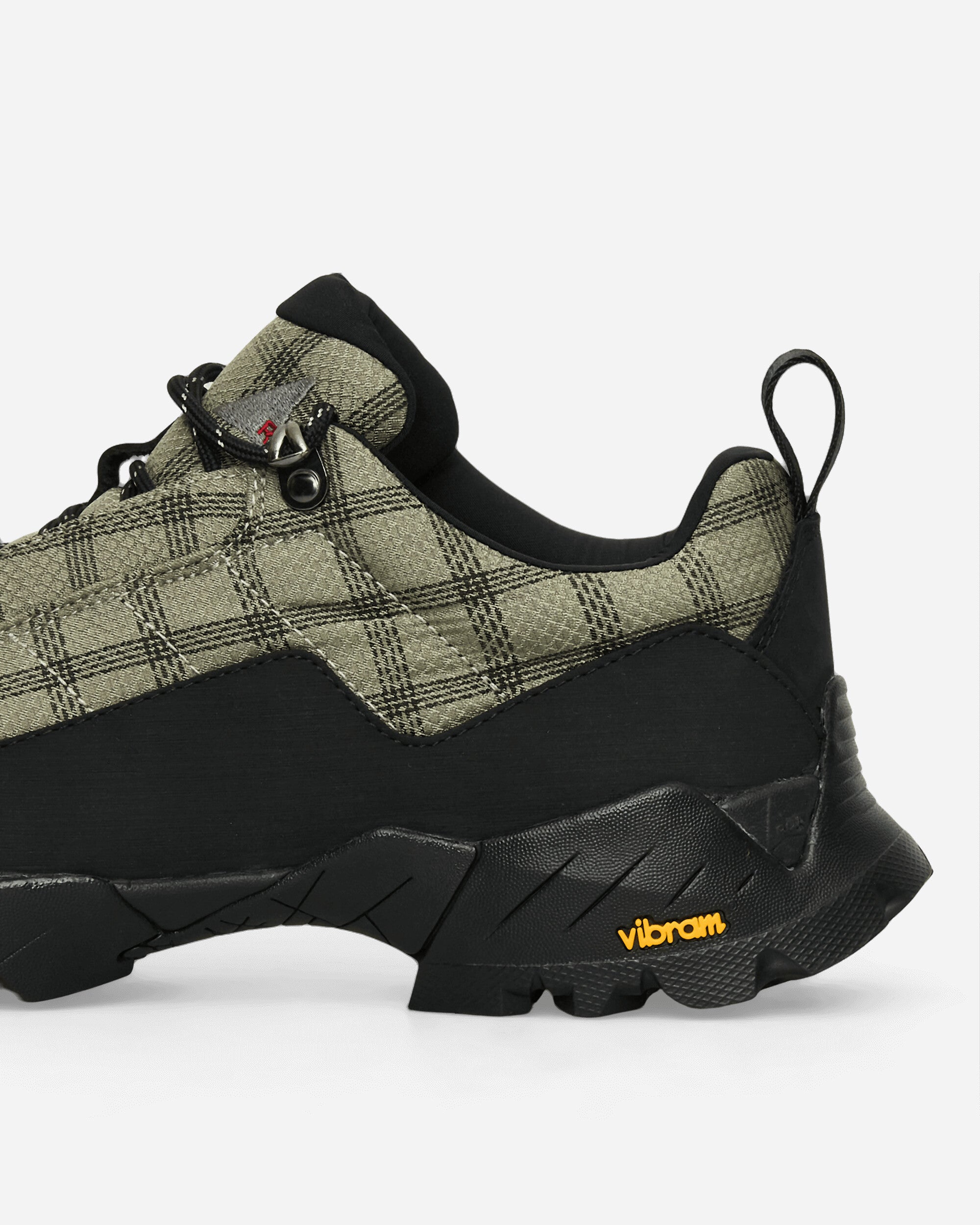 ROA Katharina Taupe/Black Check Sneakers Low YBUW123FA11 GRY0039