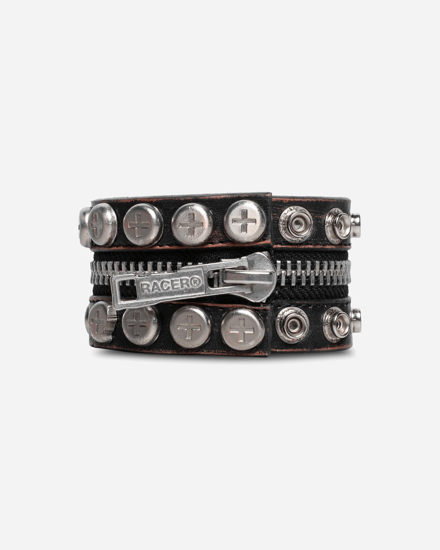 Racer Worldwide Split Button Bracelet Black Jewellery Bracelets SS25-AC-CONVERTIBLE-BRACELET BLK