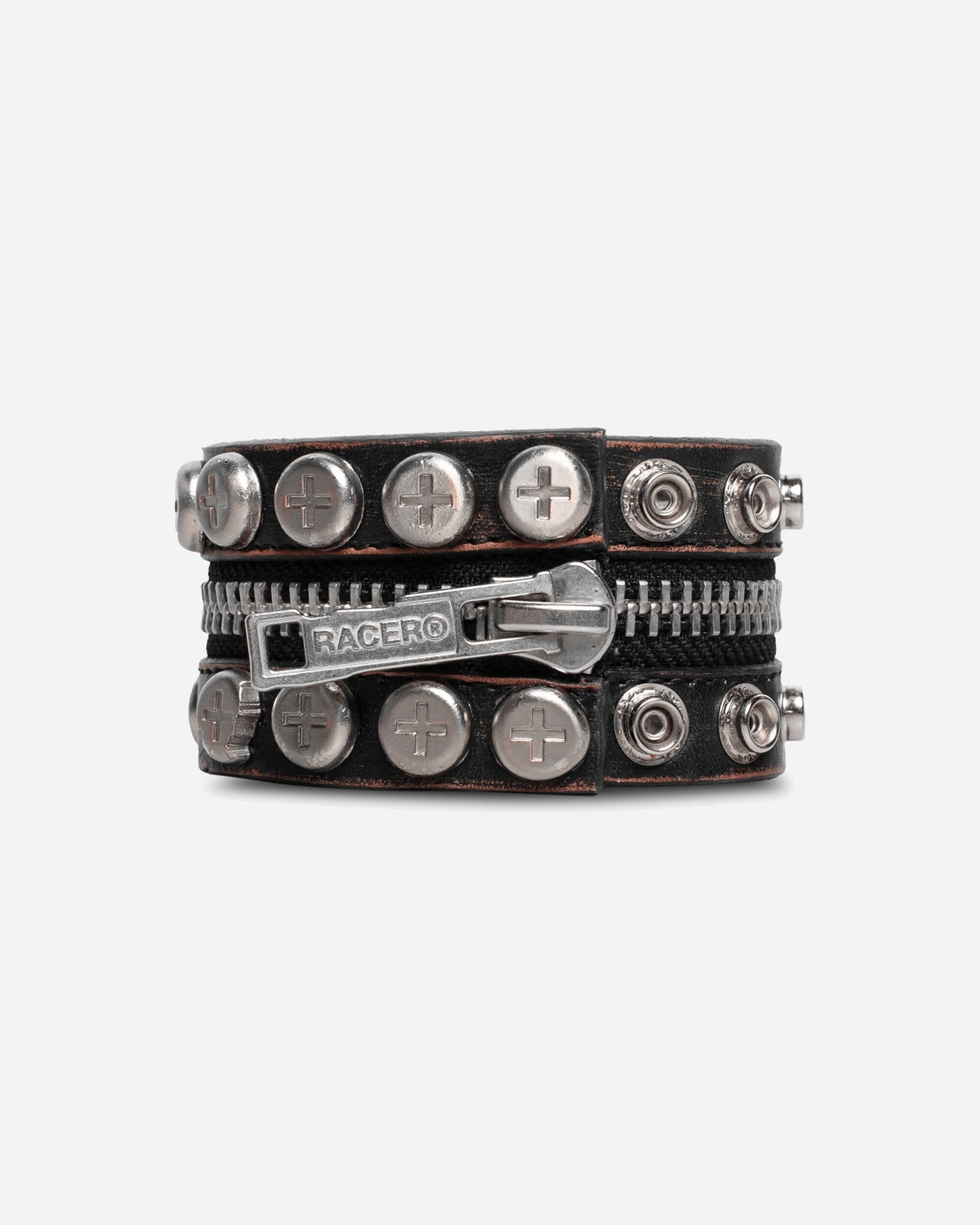 Racer Worldwide Split Button Bracelet Black Jewellery Bracelets SS25-AC-CONVERTIBLE-BRACELET BLK