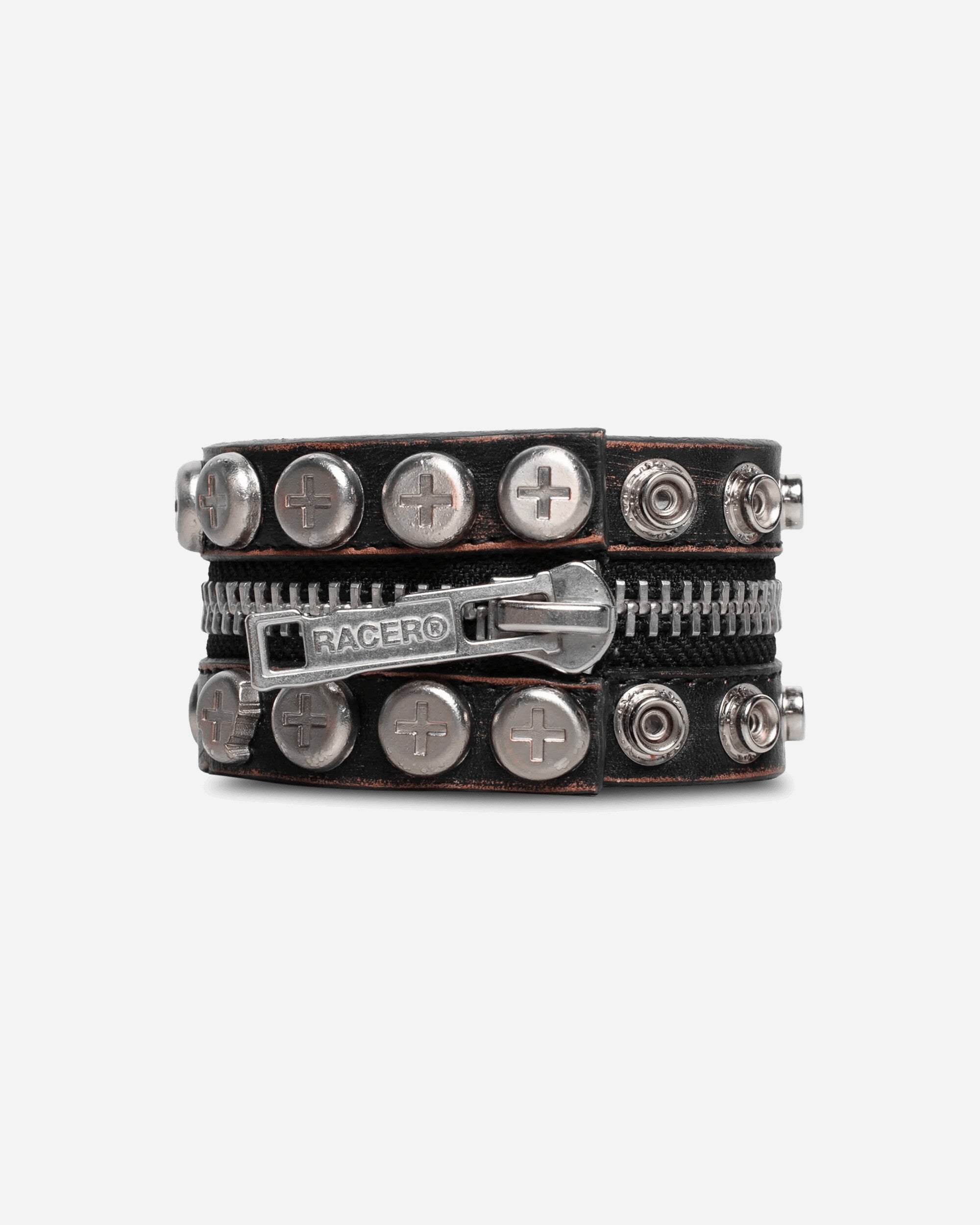 Racer Worldwide Split Button Bracelet Black Jewellery Bracelets SS25-AC-CONVERTIBLE-BRACELET BLK