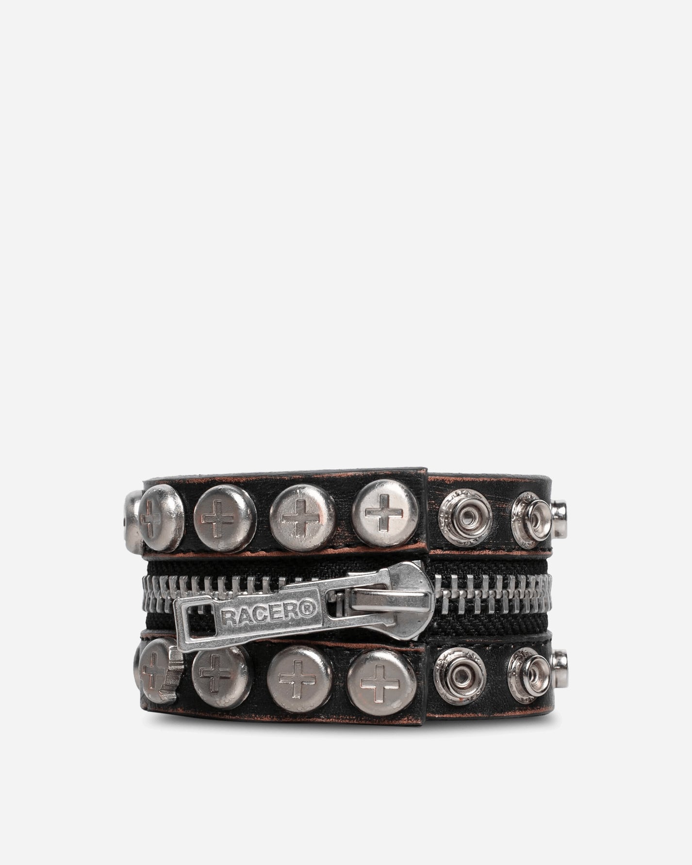 Racer Worldwide Split Button Bracelet Black Jewellery Bracelets SS25-AC-CONVERTIBLE-BRACELET BLK