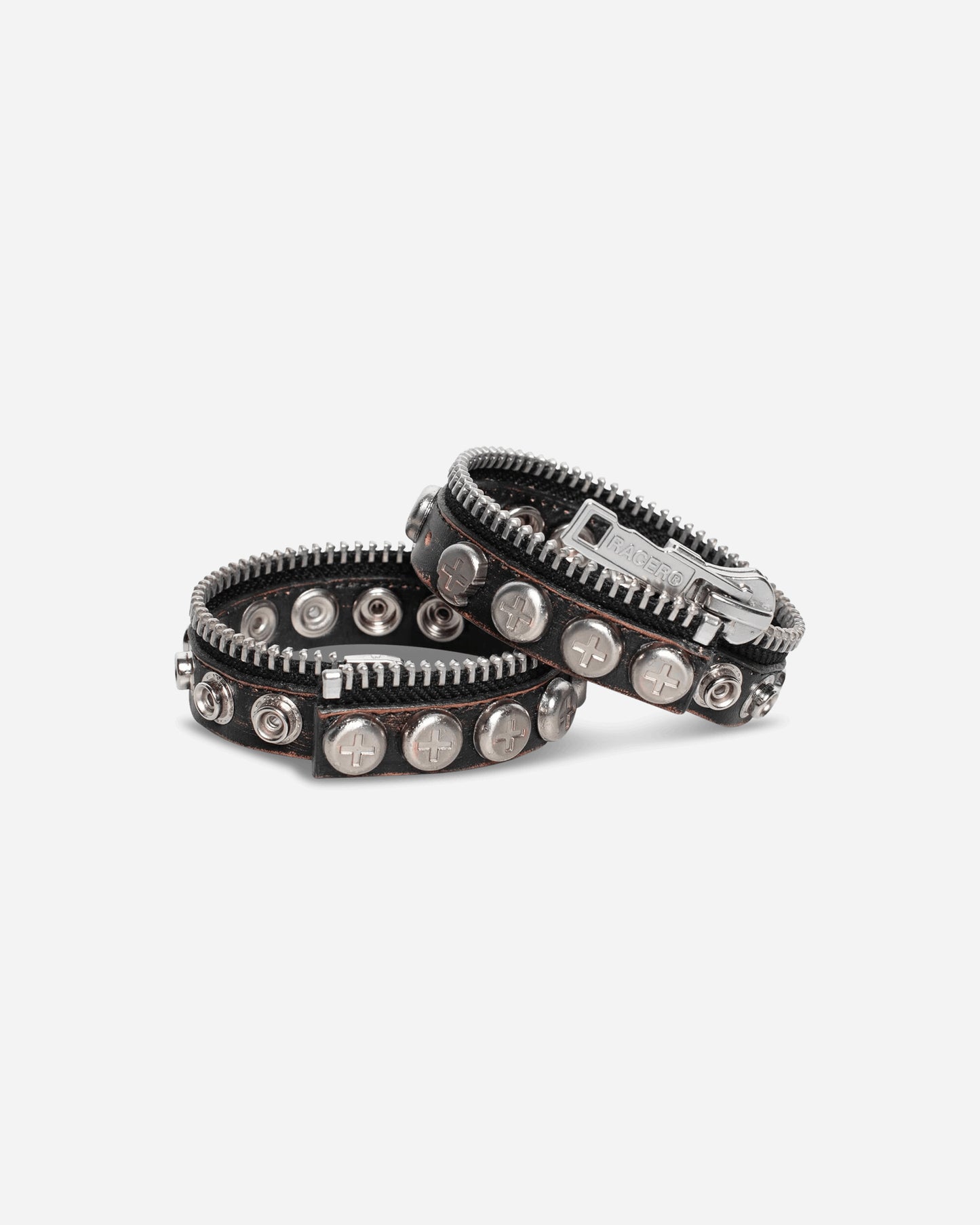 Racer Worldwide Split Button Bracelet Black Jewellery Bracelets SS25-AC-CONVERTIBLE-BRACELET BLK
