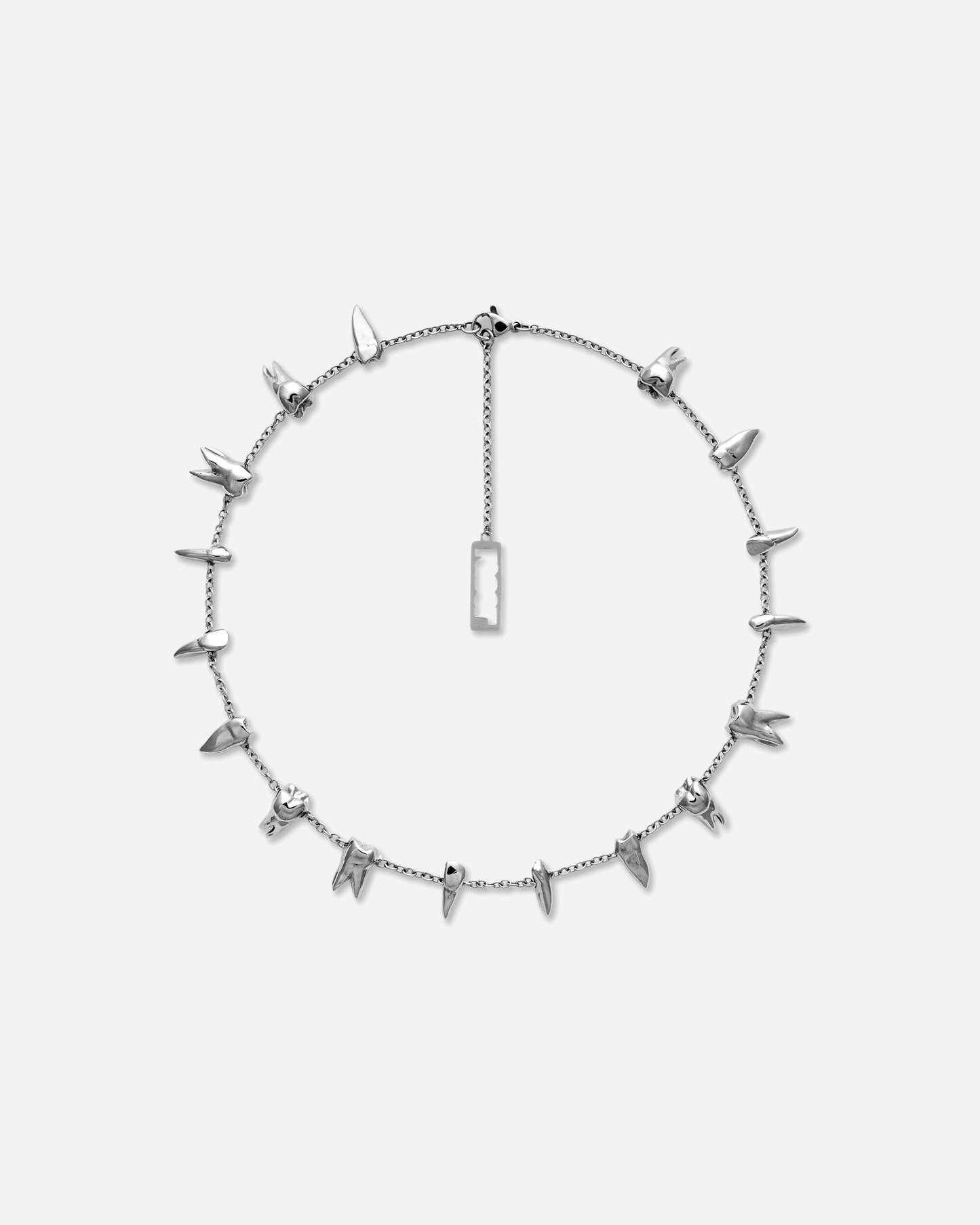 Racer Worldwide Teeth Necklace Silver Jewellery Necklaces SS26-JWL-TEETH-NECK SIL
