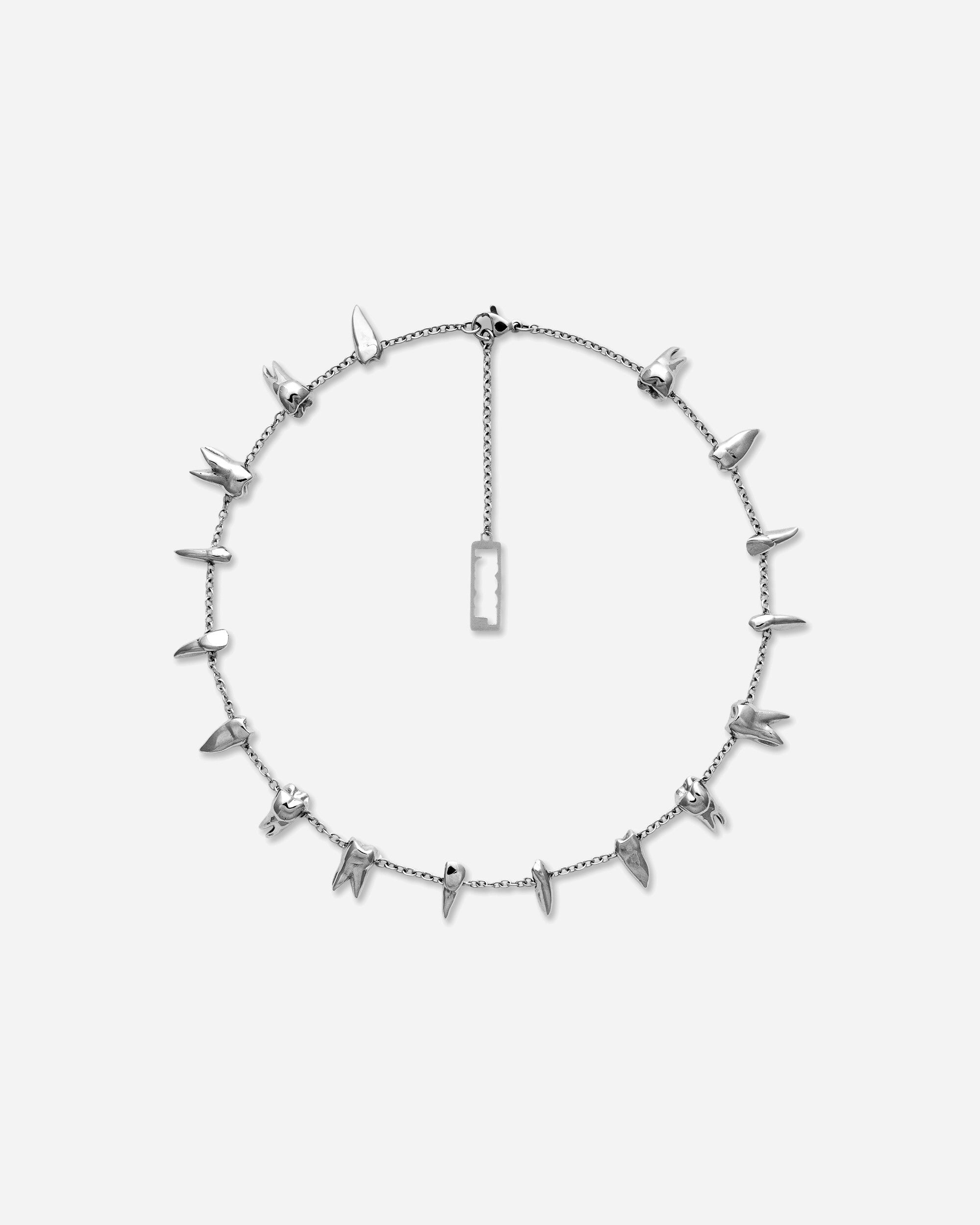 Racer Worldwide Teeth Necklace Silver Jewellery Necklaces SS26-JWL-TEETH-NECK SIL