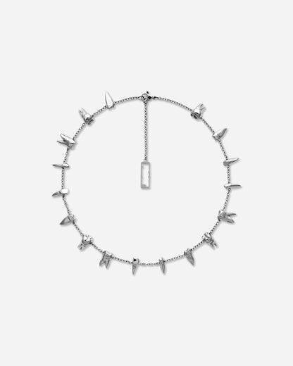 Racer Worldwide Teeth Necklace Silver Jewellery Necklaces SS26-JWL-TEETH-NECK SIL