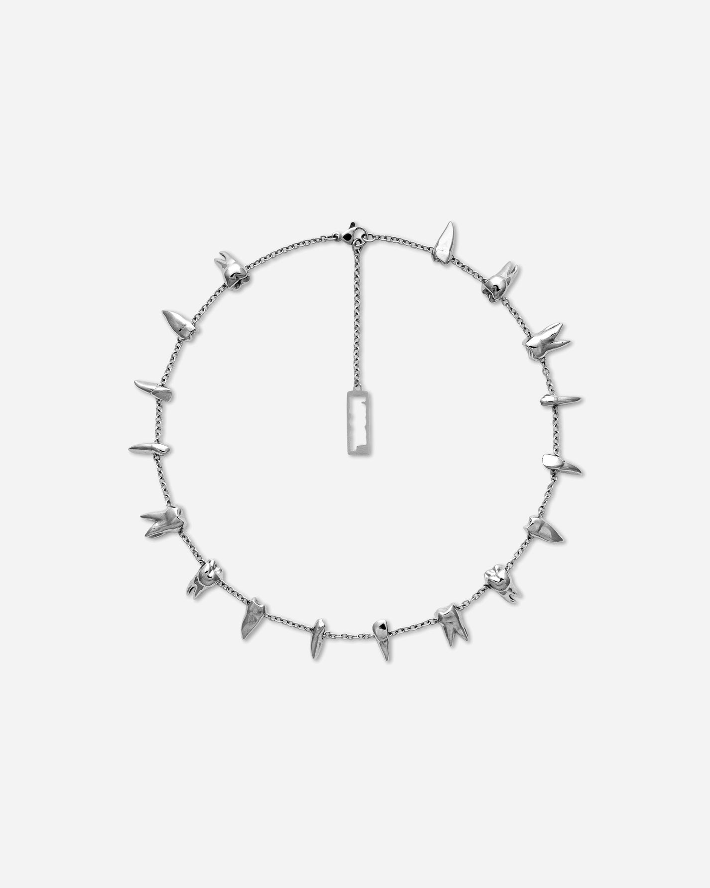 Racer Worldwide Teeth Necklace Silver Jewellery Necklaces SS26-JWL-TEETH-NECK SIL
