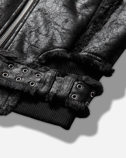 Racer Worldwide Sheepskin Jacket Black Coats and Jackets Bomber Jackets FW25-JA-SHEEPSKIN BLACK