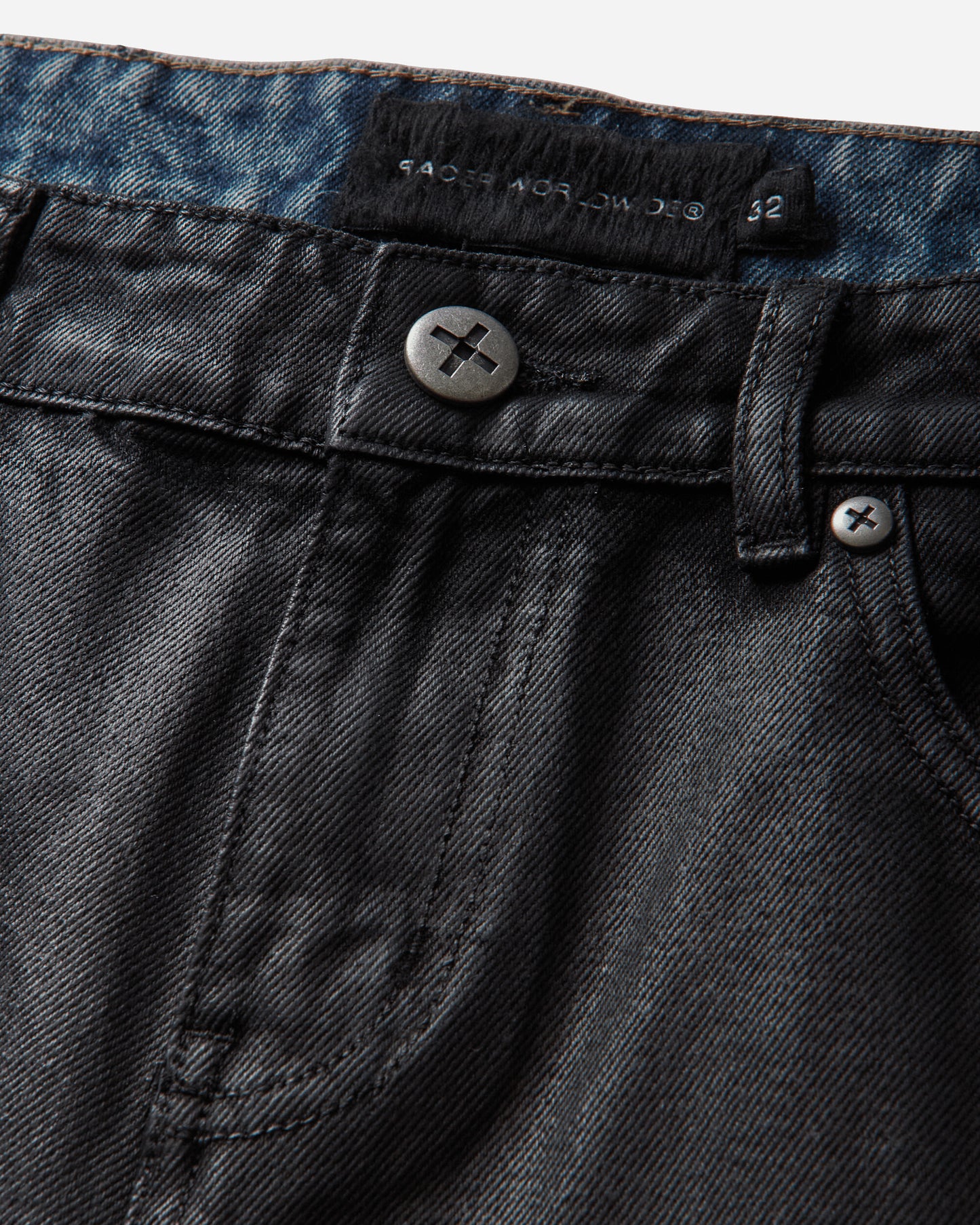 Racer Worldwide Coated Slim Denim Black Pants Denim SS26-JEANS-COATED-SLIM BLK