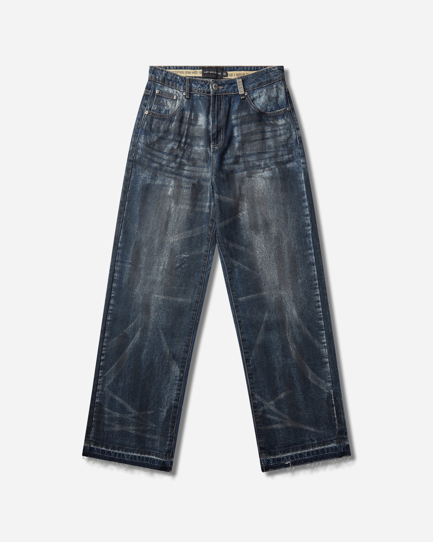 Racer Worldwide Overpainted Denim Blue Pants Denim FW25-JEANS-PAINTED BLUE