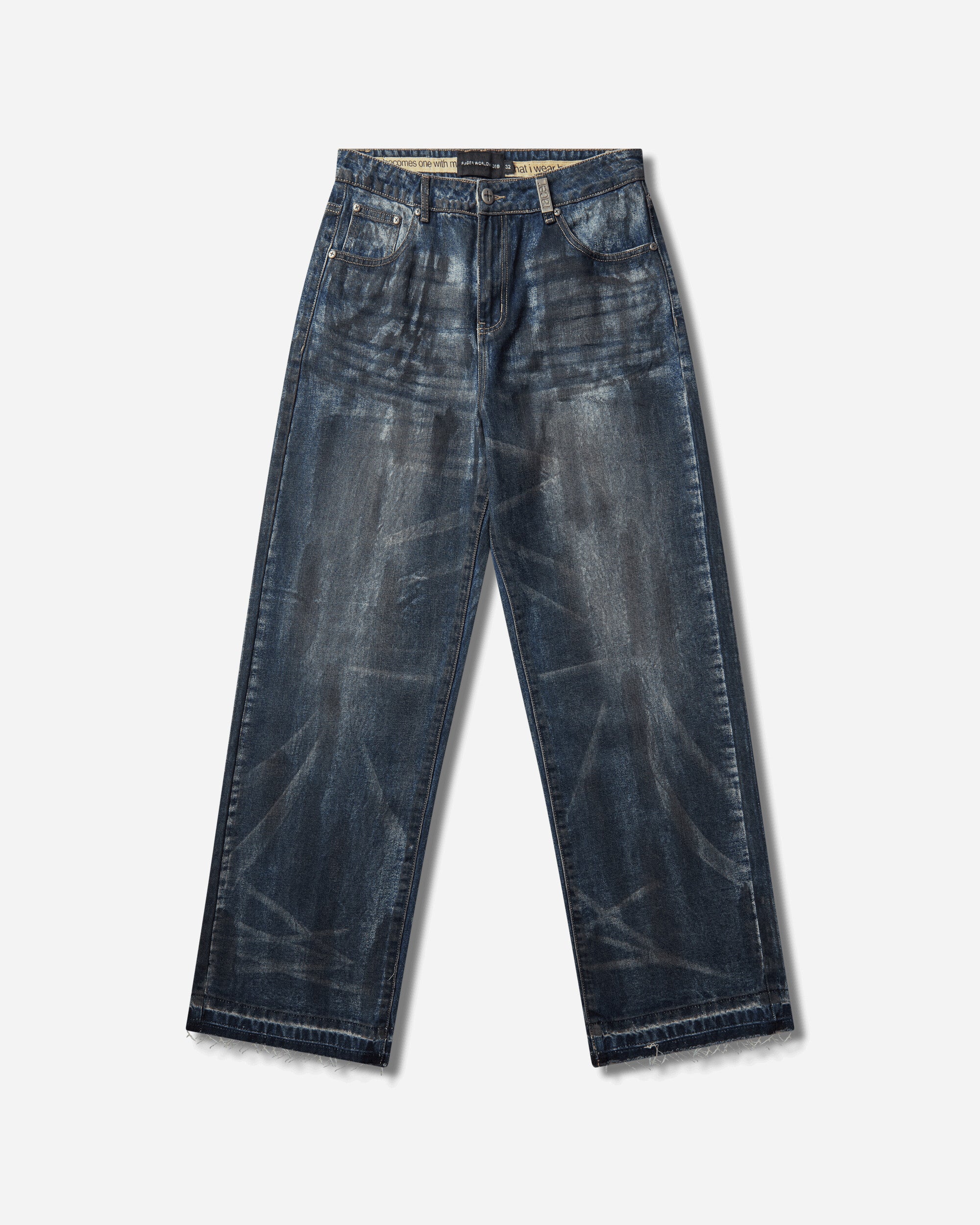Racer Worldwide Overpainted Denim Blue Pants Denim FW25-JEANS-PAINTED BLUE