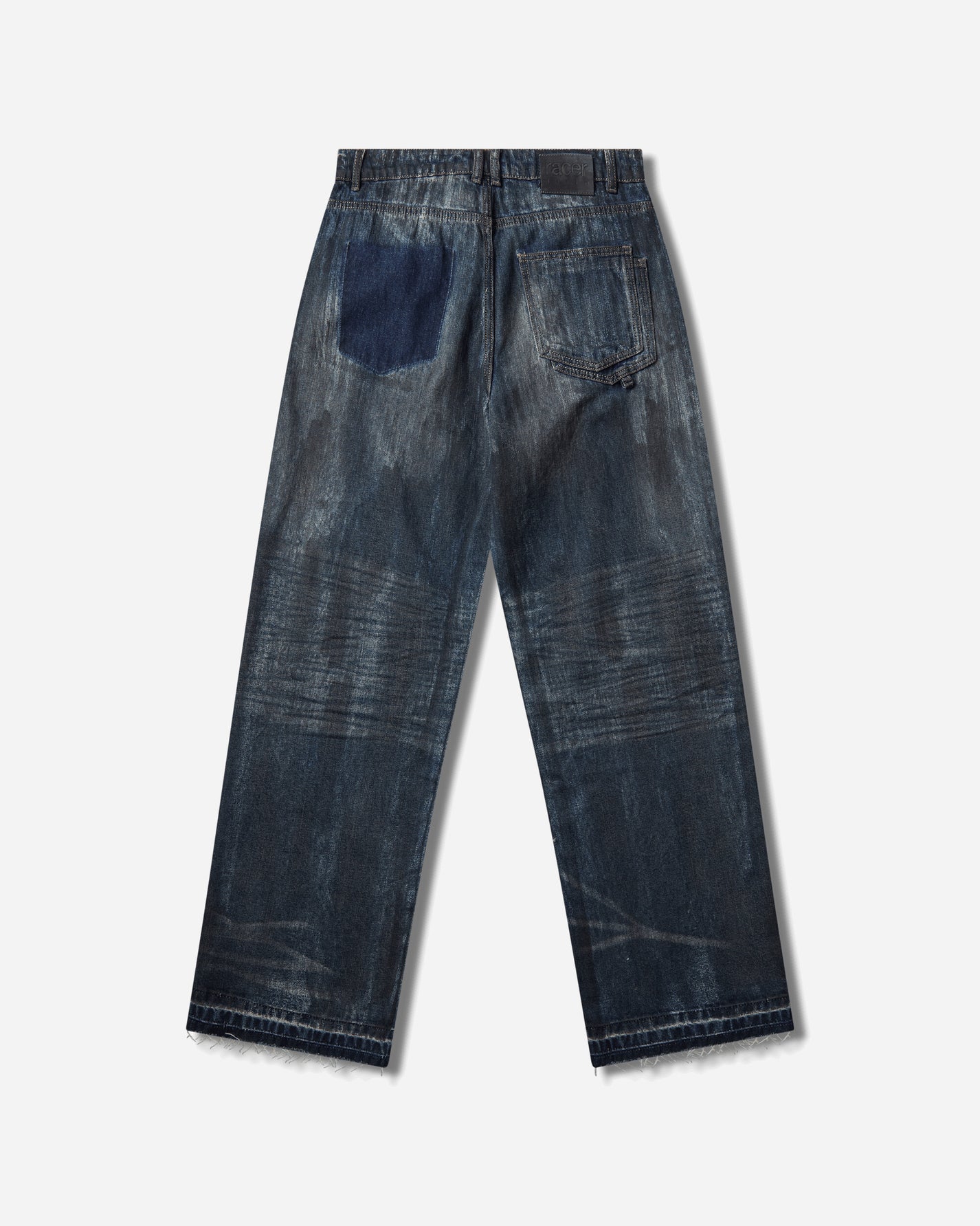 Racer Worldwide Overpainted Denim Blue Pants Denim FW25-JEANS-PAINTED BLUE