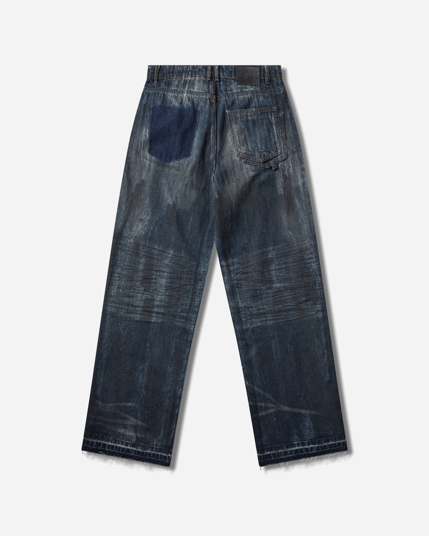 Racer Worldwide Overpainted Denim Blue Pants Denim FW25-JEANS-PAINTED BLUE