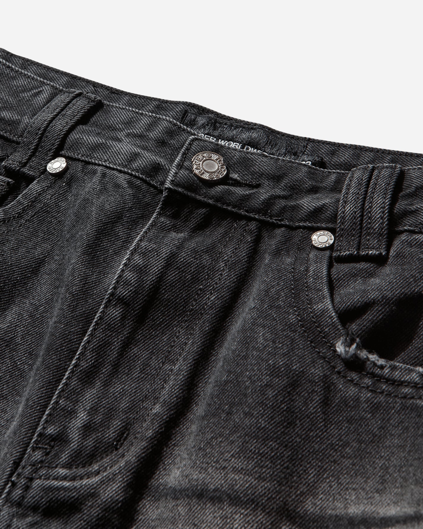 Racer Worldwide Scar Jeans Black Pants Denim SS24-JEANS-DISTRESSED BLACK