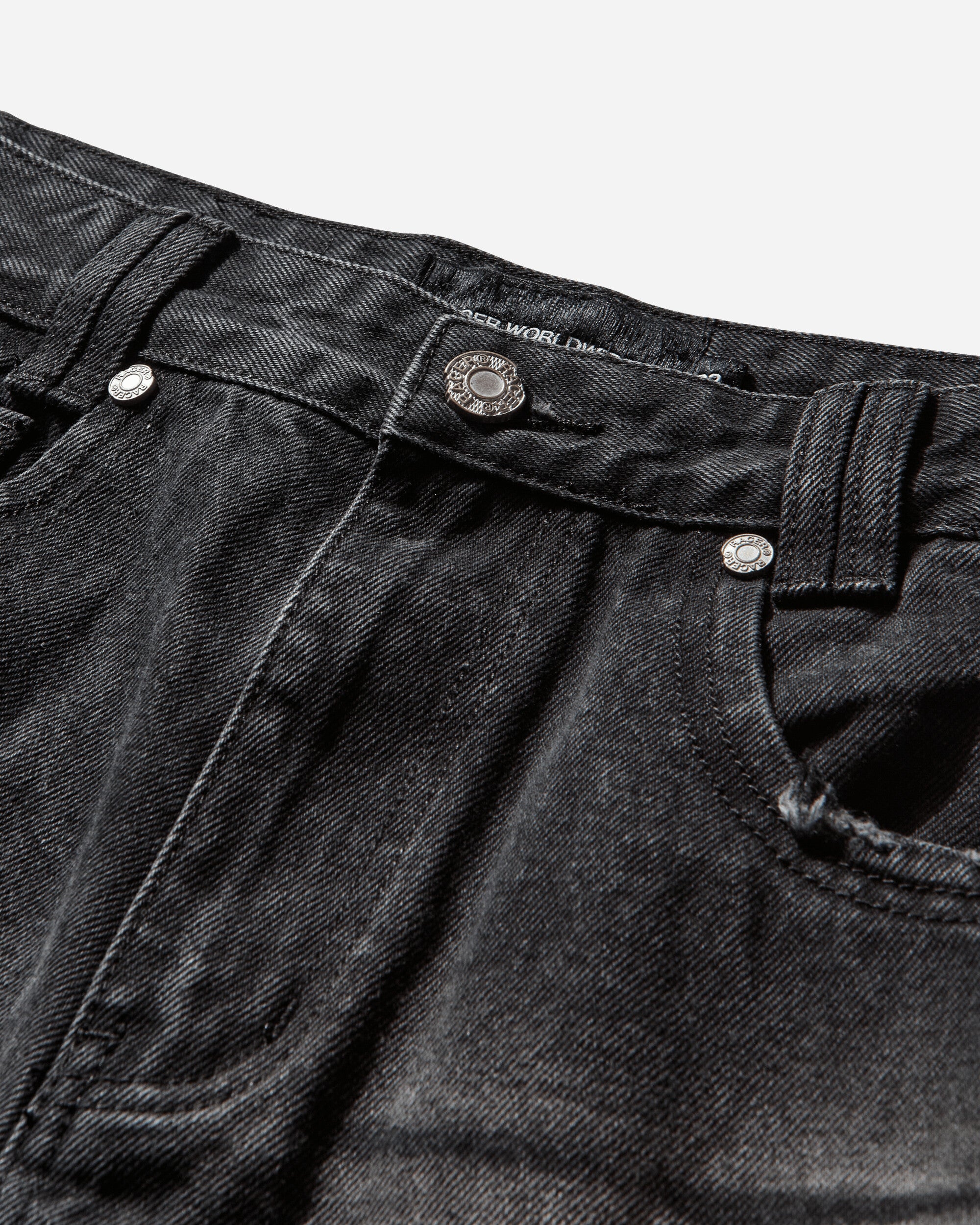 Racer Worldwide Scar Jeans Black Pants Denim SS24-JEANS-DISTRESSED BLACK