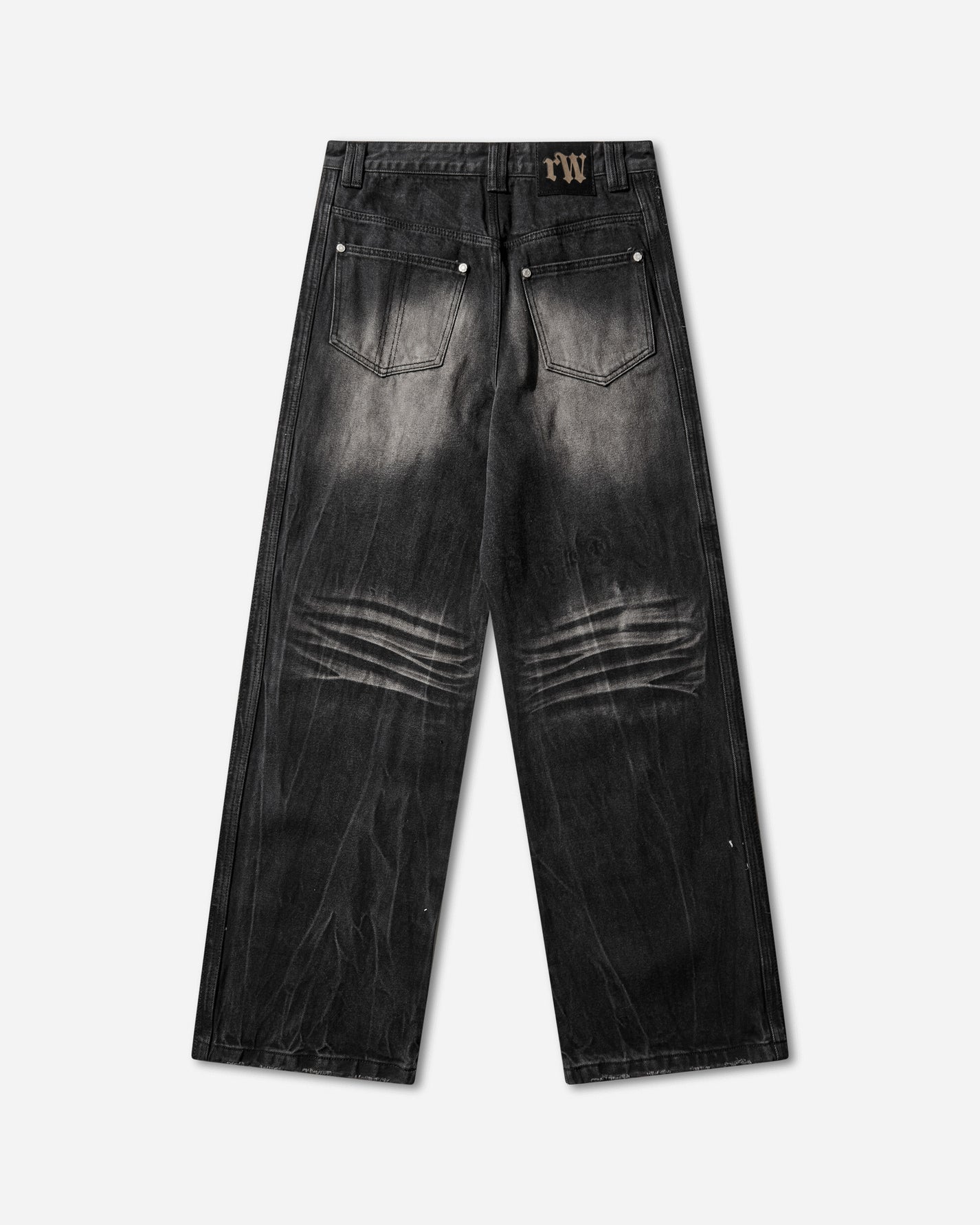Racer Worldwide Scar Jeans Black Pants Denim SS24-JEANS-DISTRESSED BLACK
